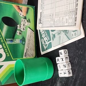 Vintage Word Yahtzee Game‎ Set